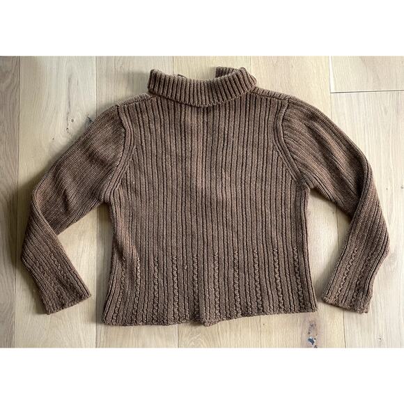Inis Meain Toffee Baby Alpaca Cardigan - Size Medium - Picture 4 of 4